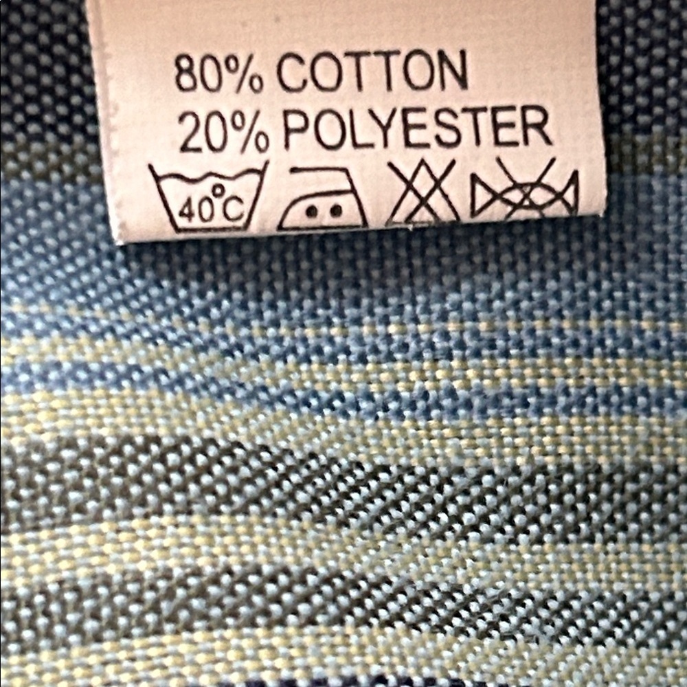 Vintage Polo by Ralph Lauren Men's Shirt with Blue and Green Stripes. Sz M - Picture 13 of 13